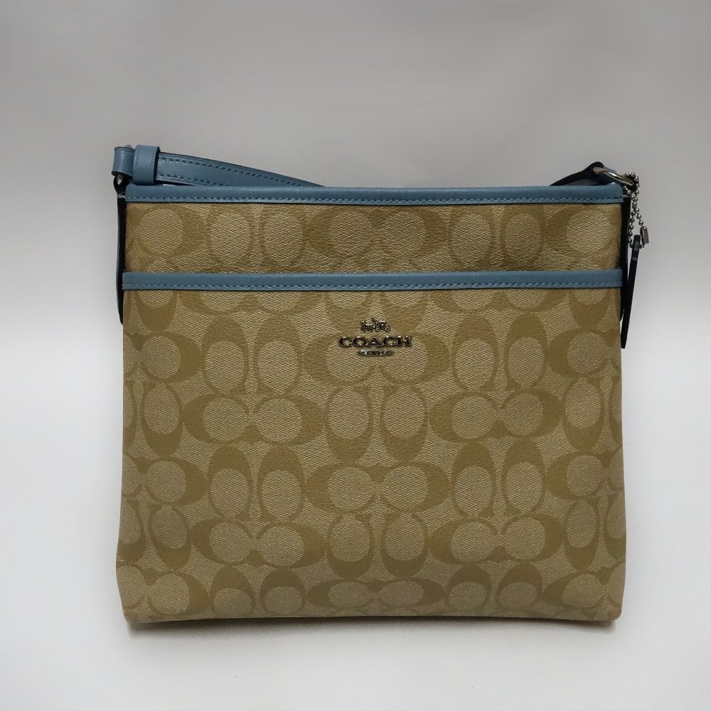 NEW COACH Signature Jacquard Crossbody Purse